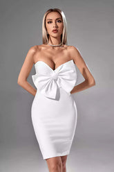 Brooke White Bow Dress